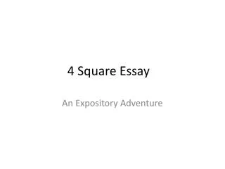 4 Square Essay