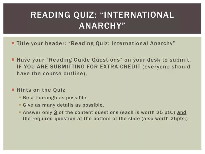 reading quiz international anarchy