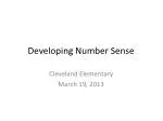 Developing Number Sense - slide 1