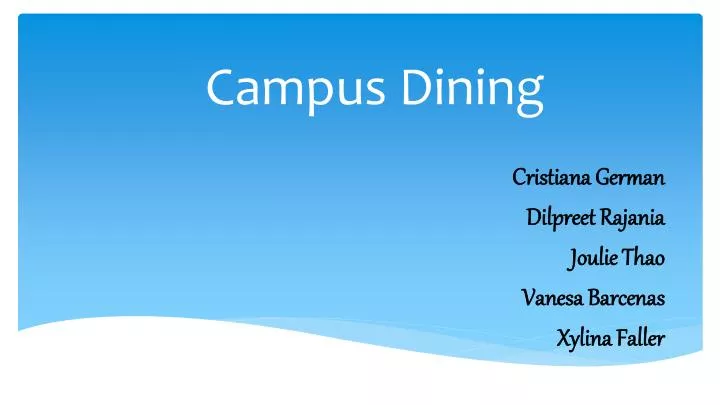 campus dining