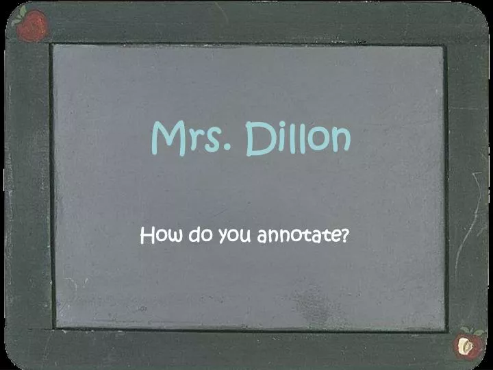 mrs dillon