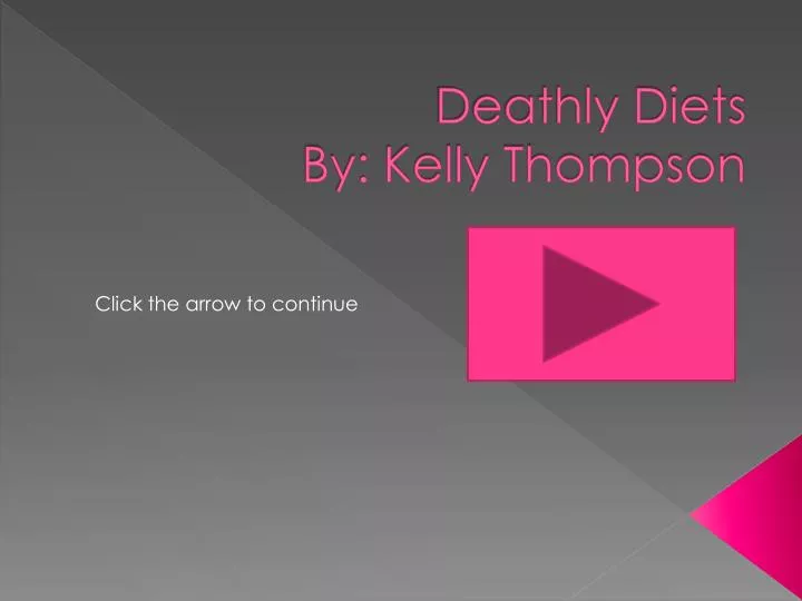 deathly diets by kelly thompson