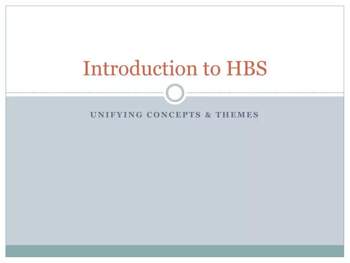introduction to hbs