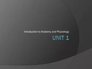 PPT - Introduction To Human Anatomy & Physiology PowerPoint ...