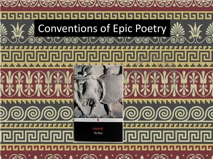 conventions of epic poetry