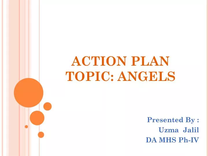 action plan topic angels