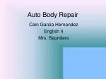 Auto Body Repair - slide 1