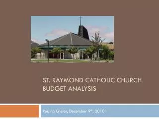 St. Raymond Catholic Church Budget Analysis