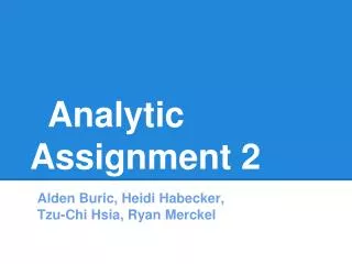 Analytic Assignment 2