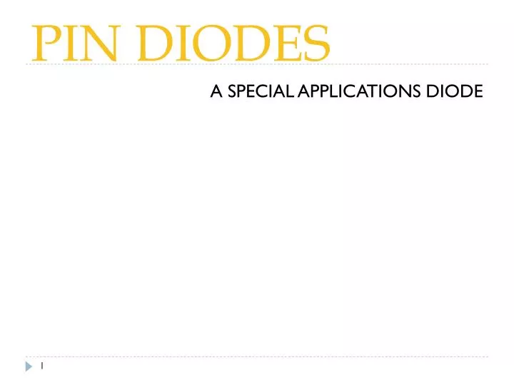 pin diodes