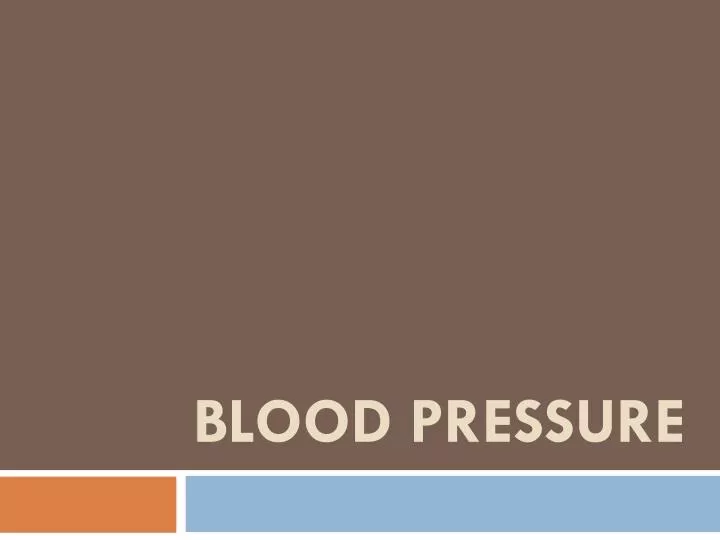 blood pressure