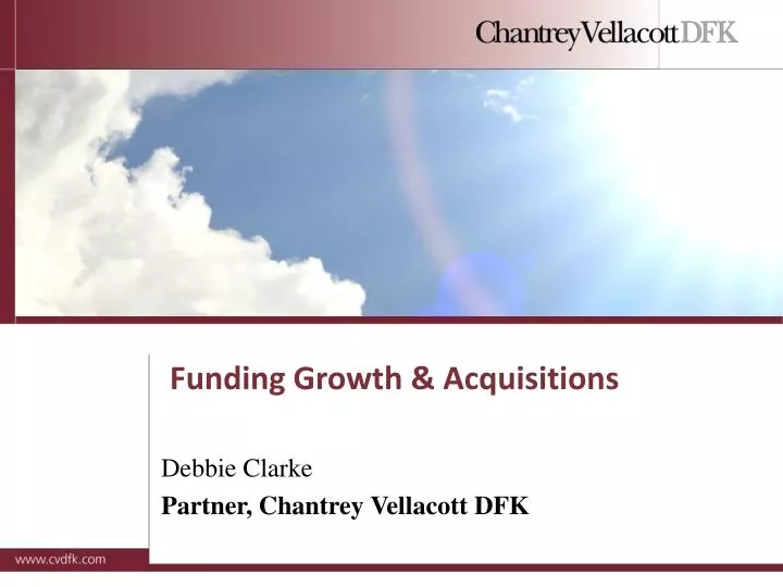 funding growth acquisitions