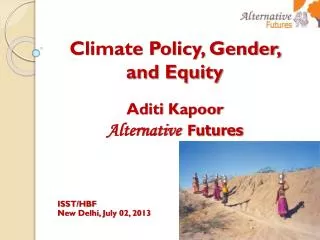 Climate Policy, Gender, and Equity