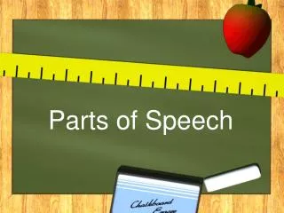 Parts of Speech