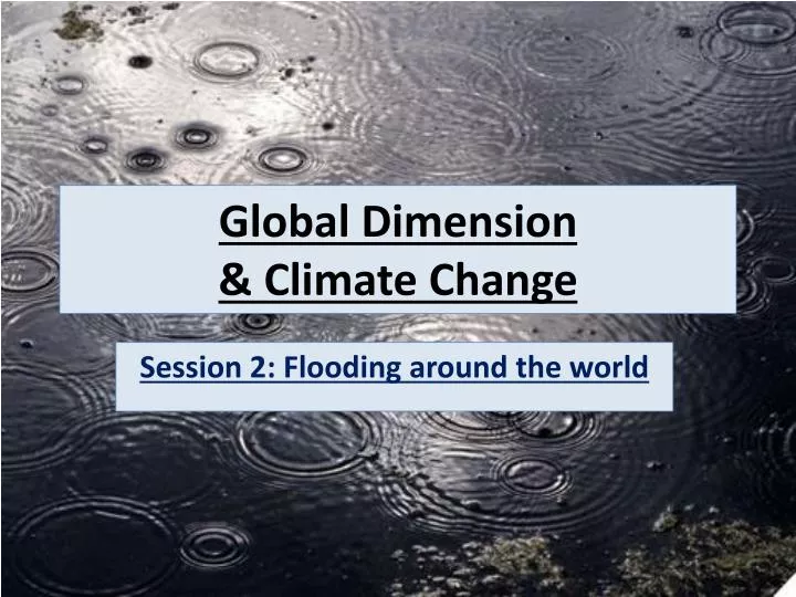 global dimension climate change