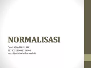 normalisasi