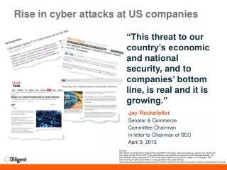 Rise in cyber attacks at US companies