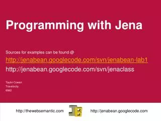 Programming with Jena