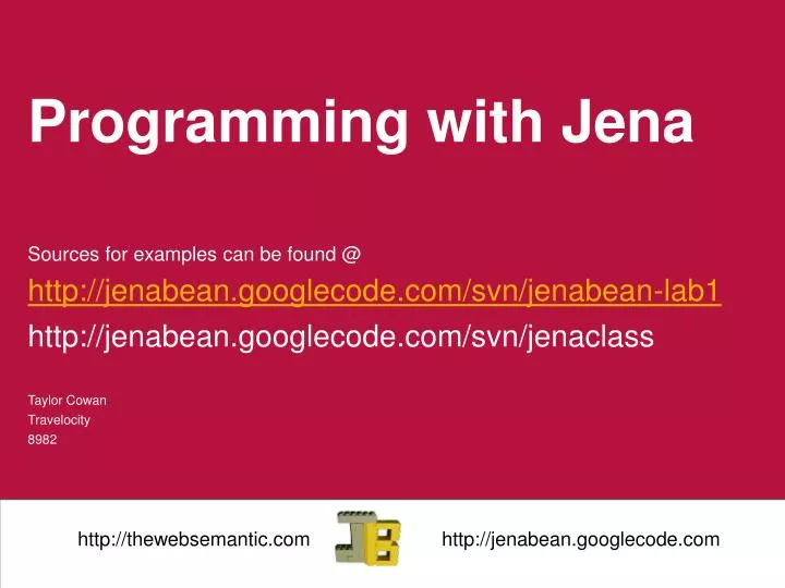 programming with jena