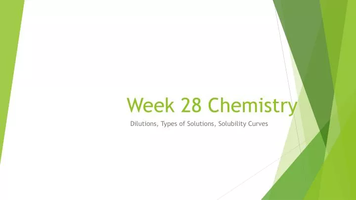 week 28 chemistry