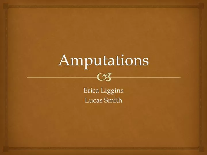 amputations