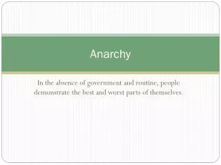 anarchy