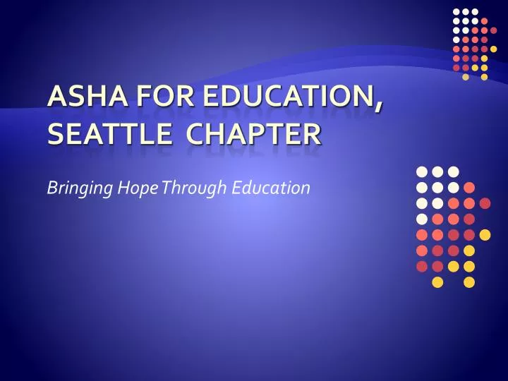 bringing hope through education