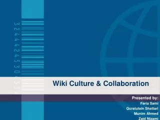 W iki Culture &amp; Collaboration