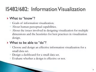 IS482/682: Information Visualization