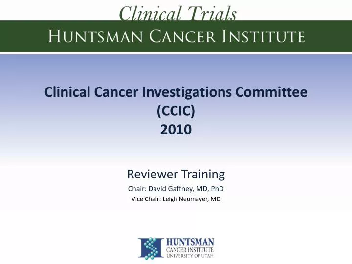 clinical cancer investigations committee ccic 2010