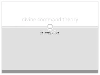 divine command theory