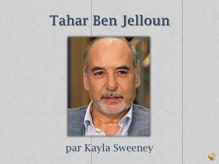 tahar ben jelloun