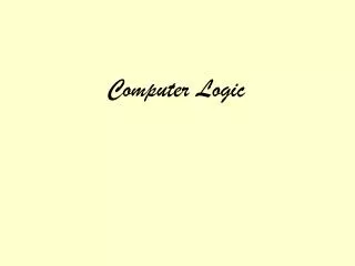 Computer Logic