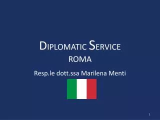 d iplomatic s ervice roma