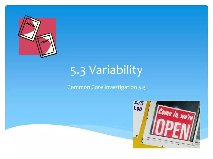 5 3 variability