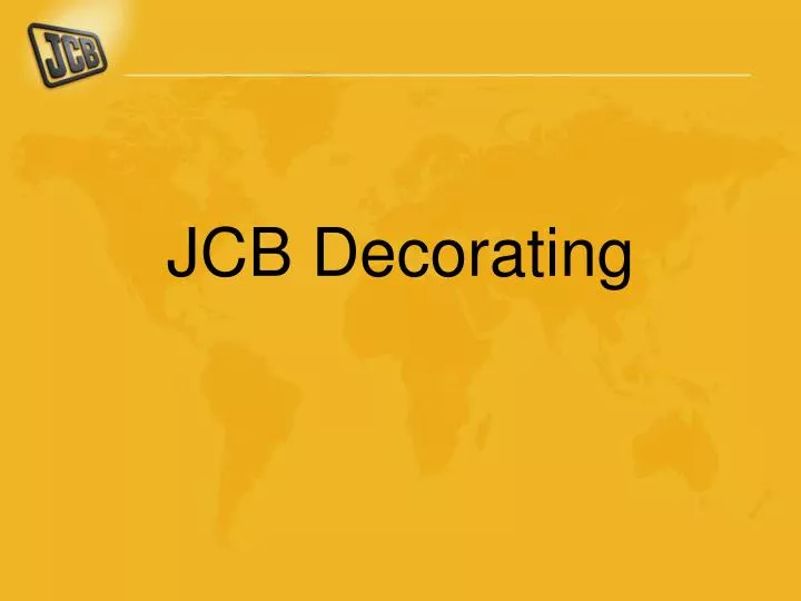 jcb decorating