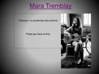 mara tremblay