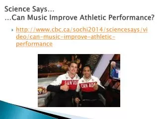Science Says… …Can Music Improve Athletic Performance?