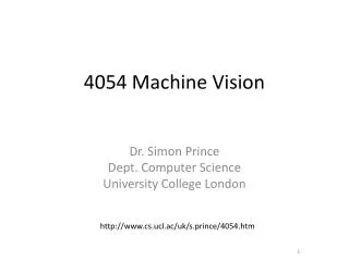4054 Machine Vision