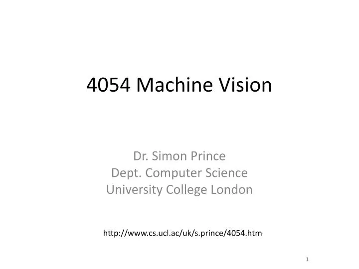 4054 machine vision