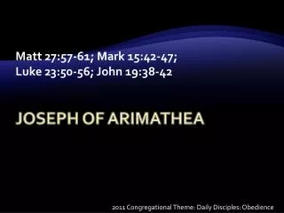Joseph of Arimathea