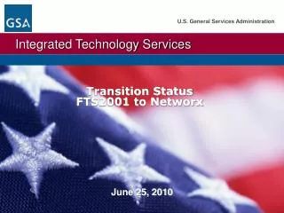Transition Status FTS2001 to Networx