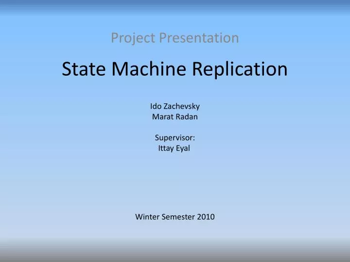 state machine replication