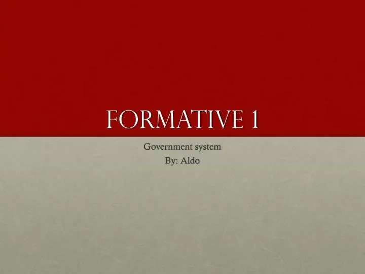 formative 1