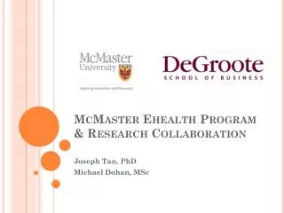 McMaster Ehealth Program &amp; Research Collaboration