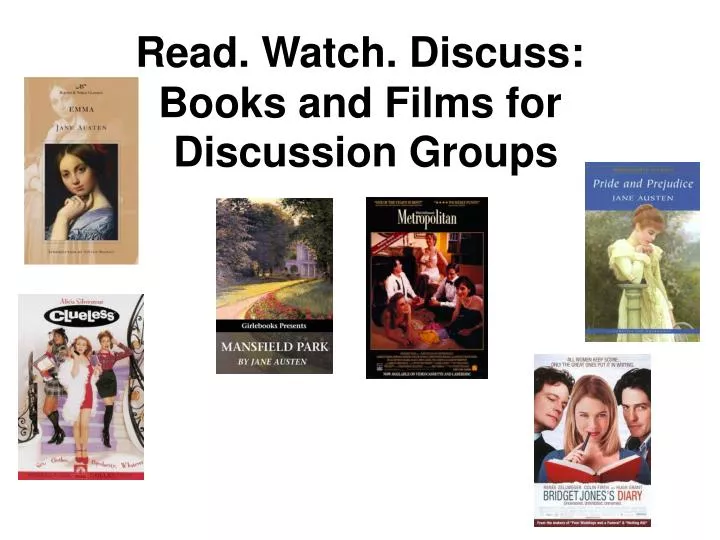 read watch discuss books and films for discussion groups