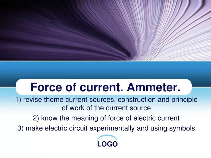 force of current ammeter