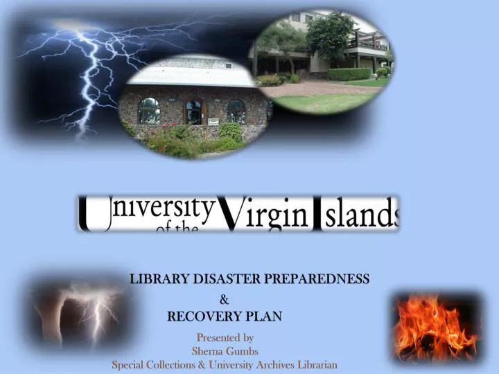 library disaster preparedness recovery plan