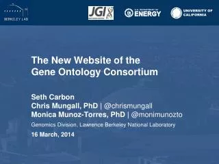 The New Website of the Gene Ontology Consortium