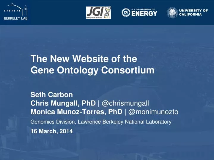 the new website of the gene ontology consortium
